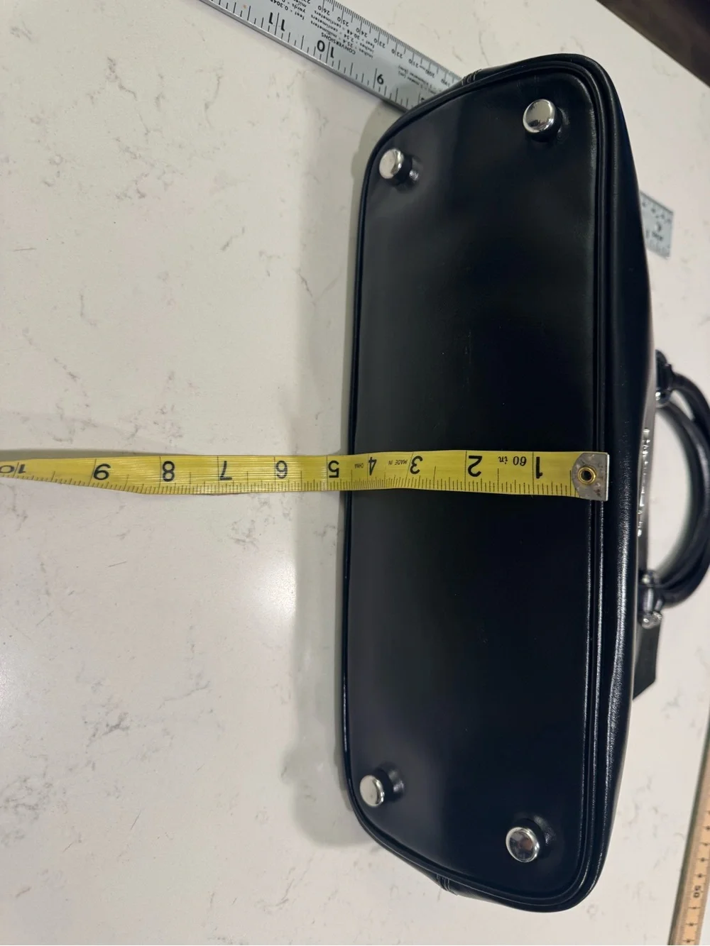 Coach Black Leather Dome Satchel